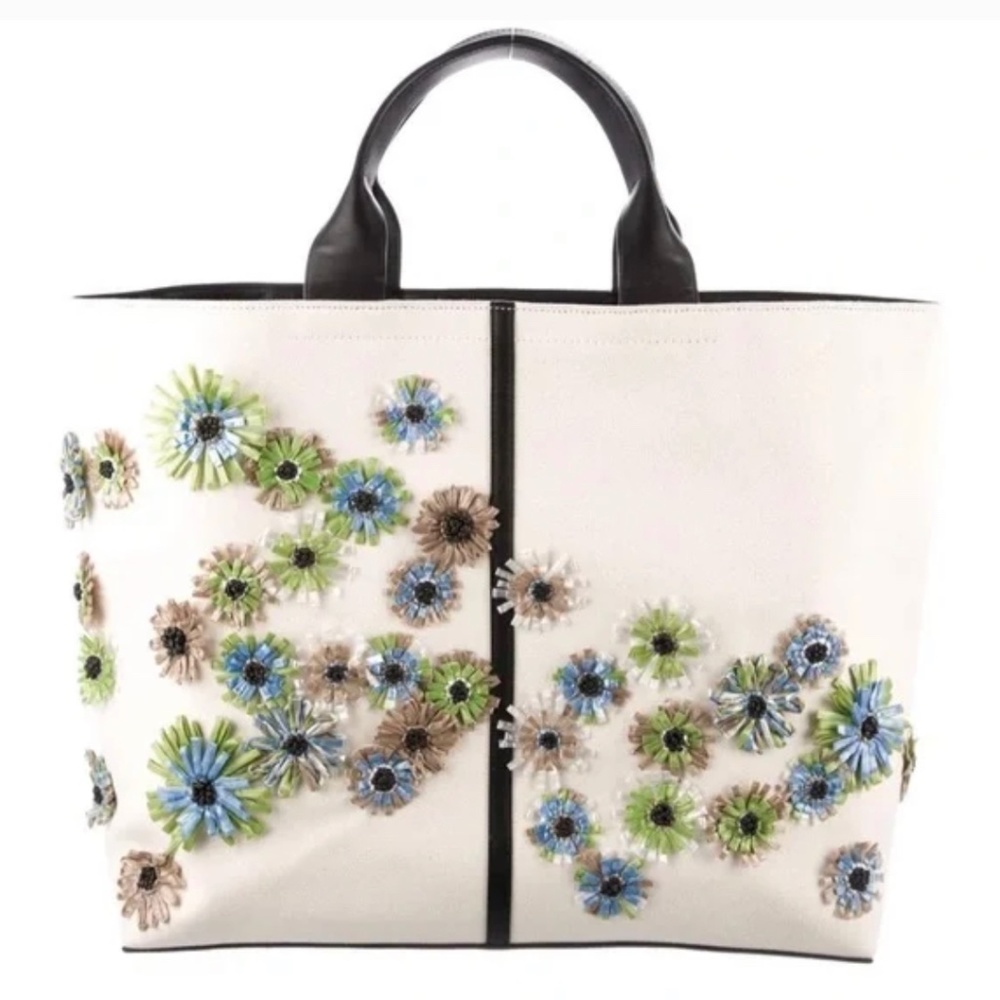Reed Krakoff Floral Embroidered Tote